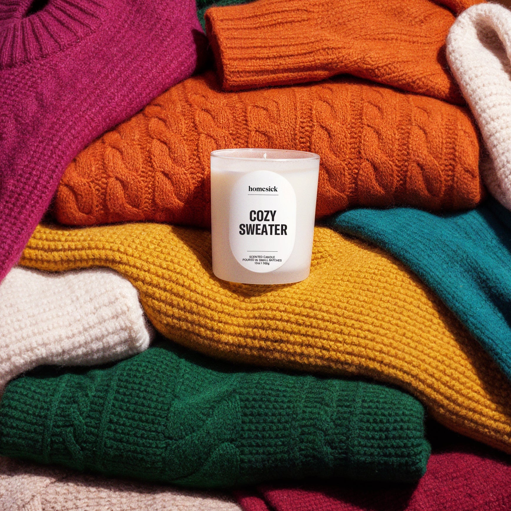 Cozy Sweater Candle - Image 3