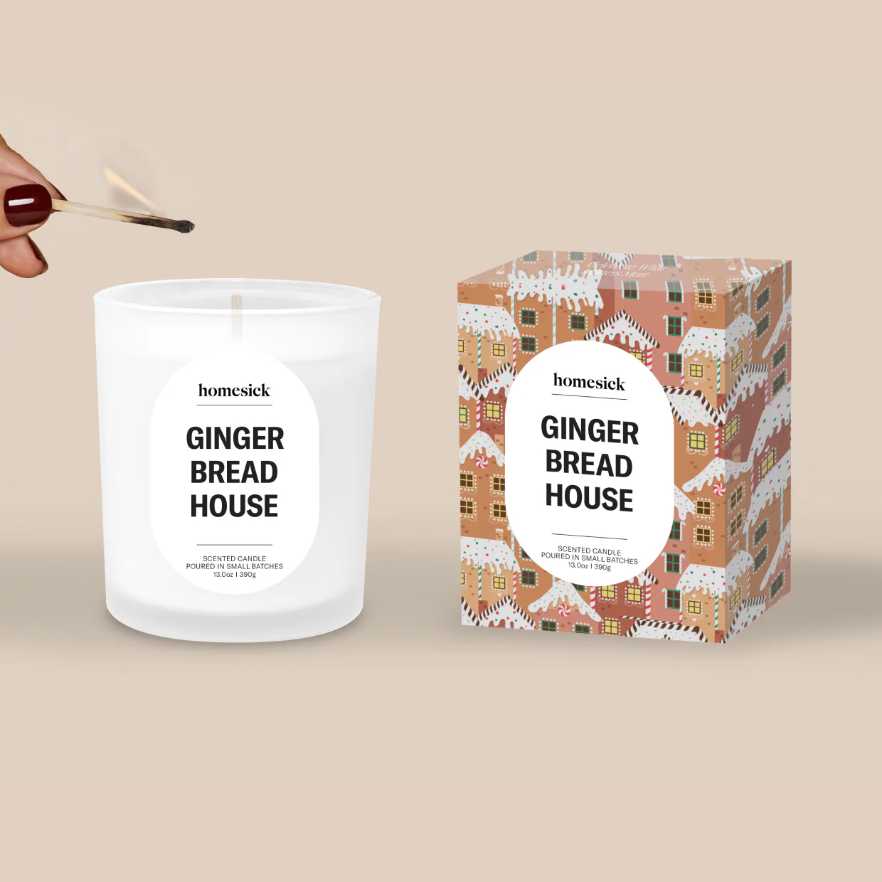 Gingerbread House Candle - Image 3