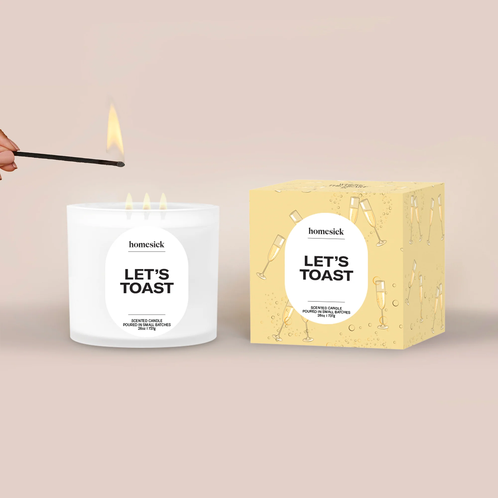 Let's Toast 3-Wick Candle - Image 3