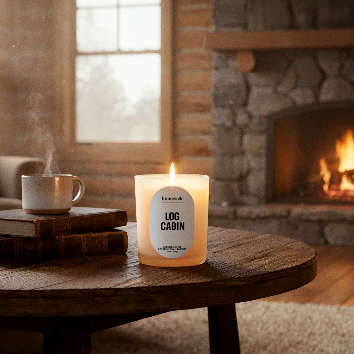 Log Cabin Candle - Image 2
