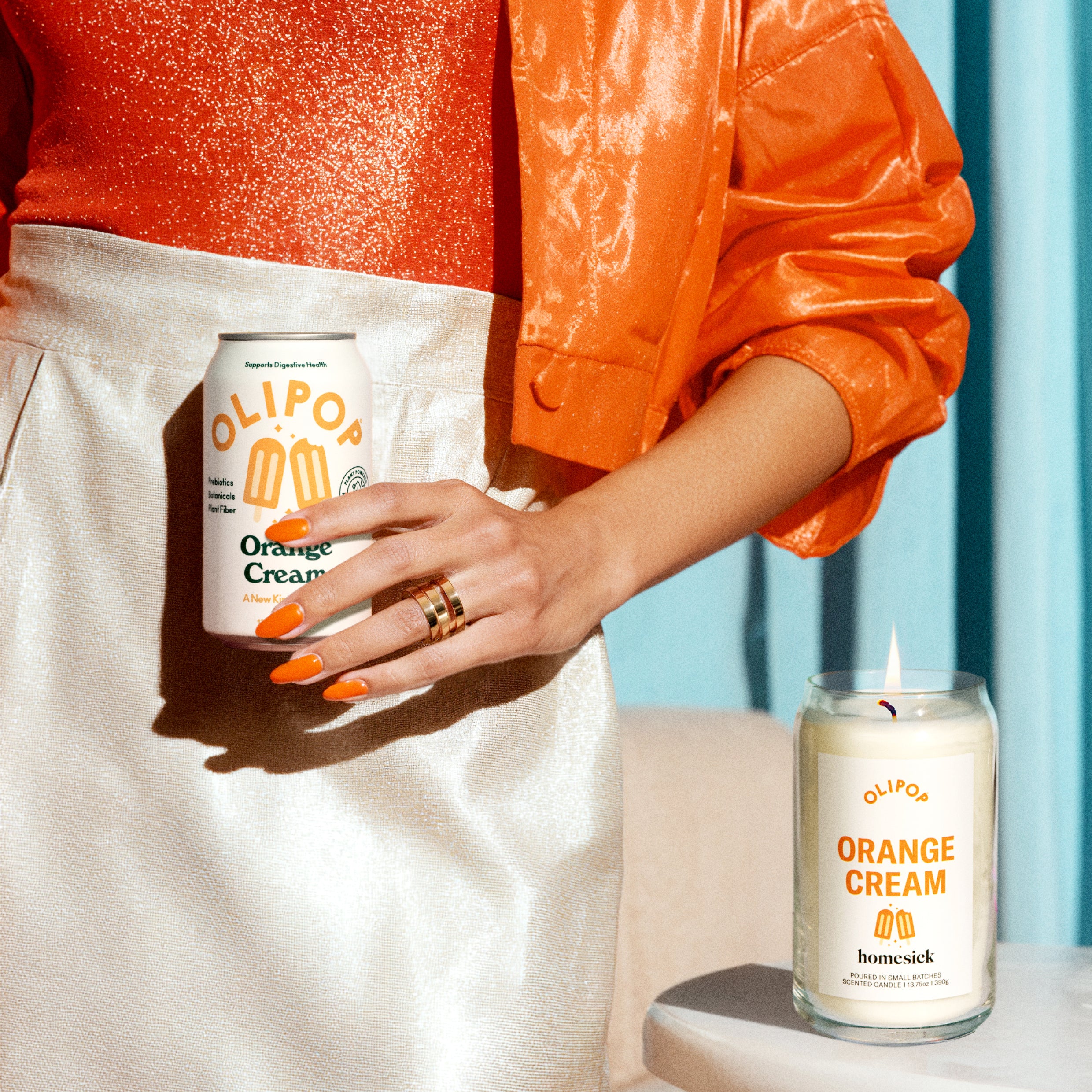 Olipop Orange Cream Candle - Image 4