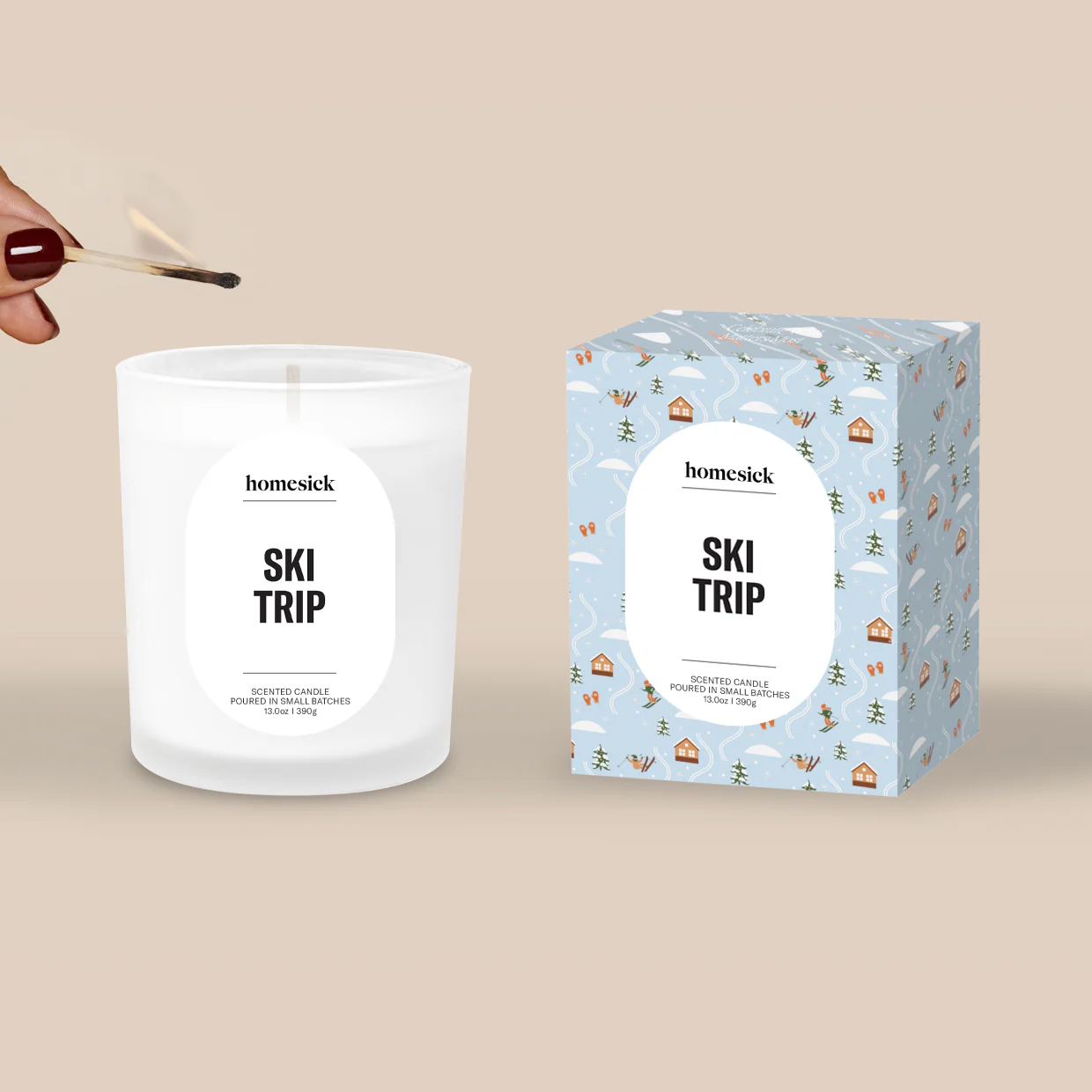 Ski Trip Candle - Image 3