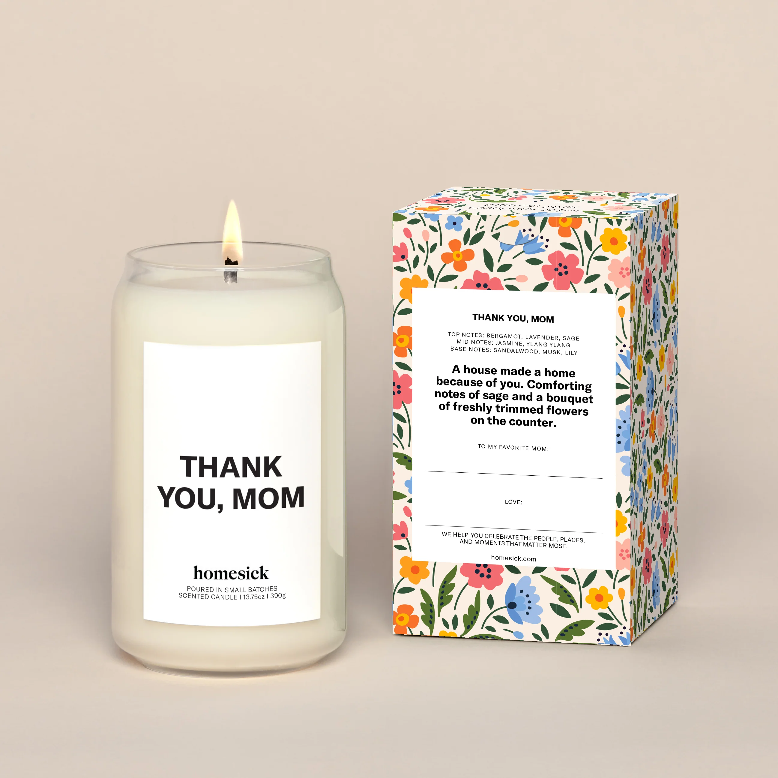 Thank You, Mom Candle - Image 5