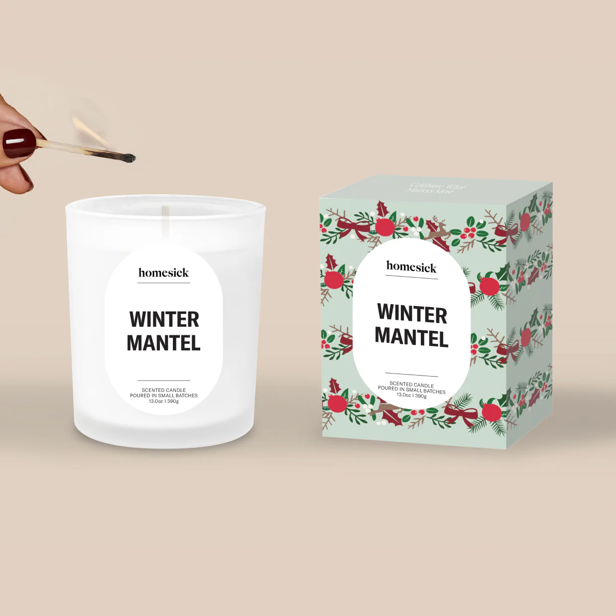 Winter Mantel Candle - Image 2
