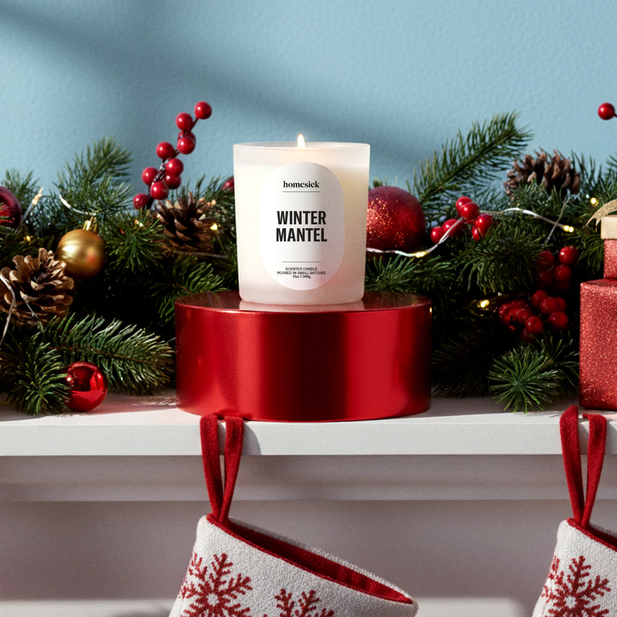 Winter Mantel Candle - Image 3