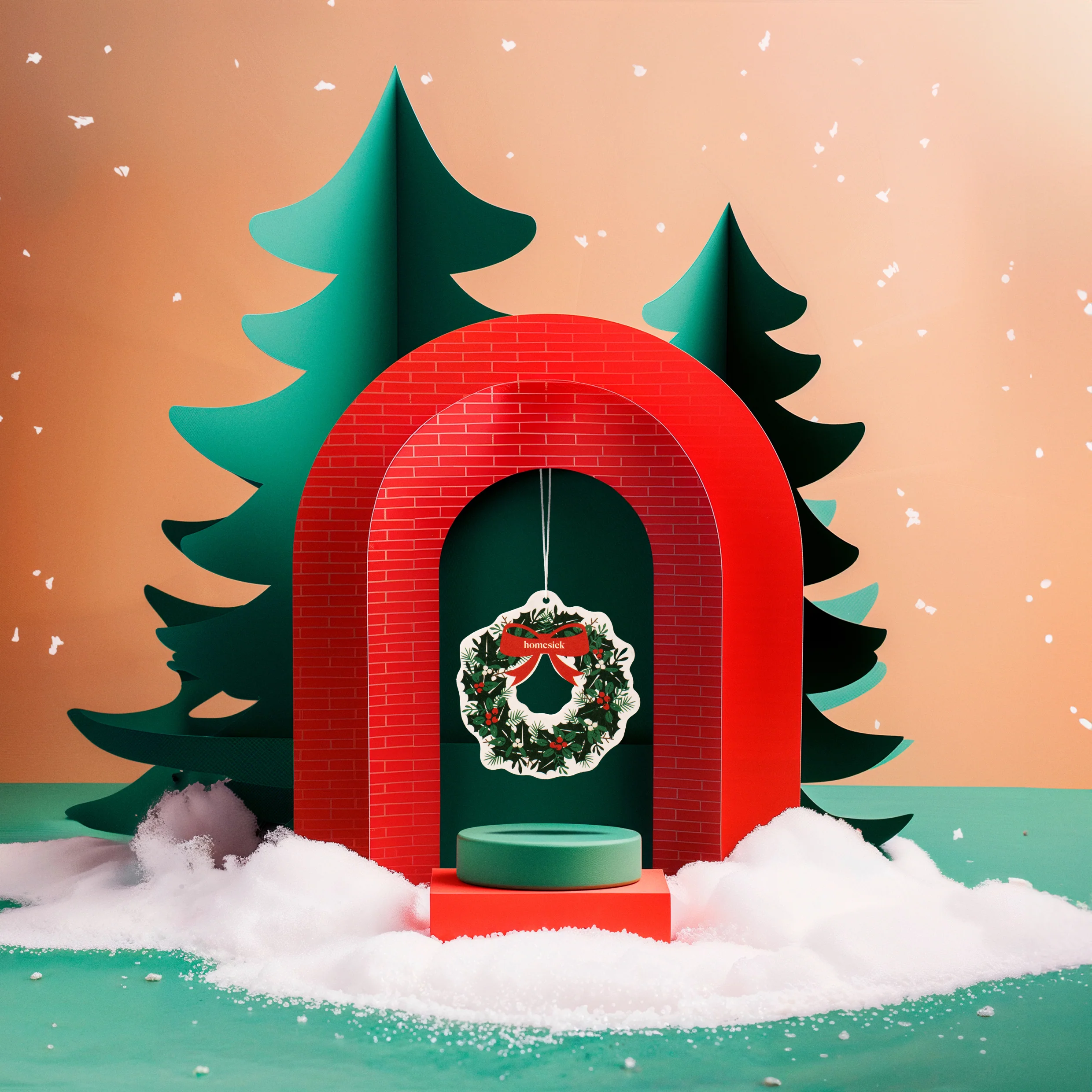 Winter Mantel Car Freshener - Image 2